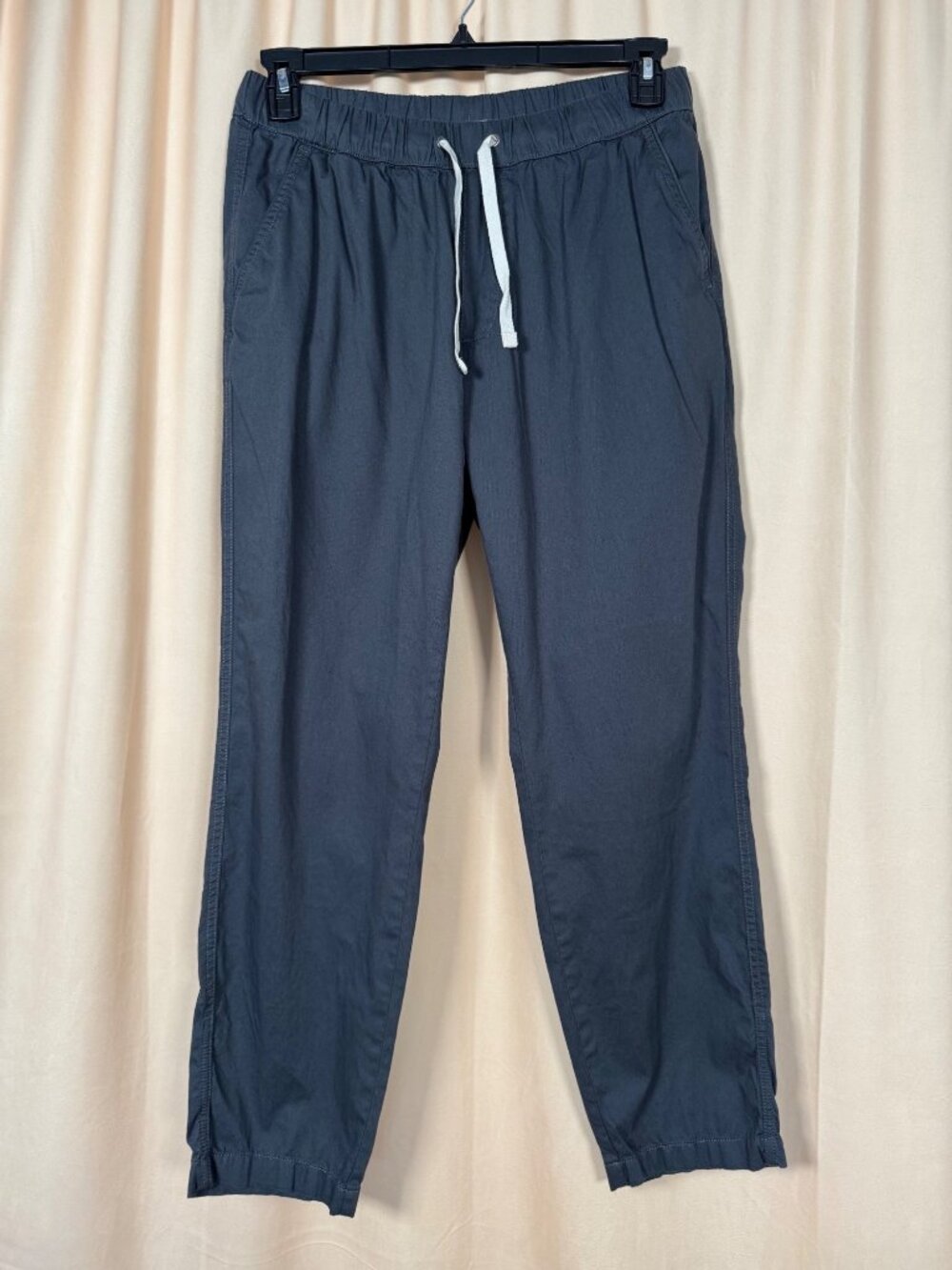 Pact Pants Womens Large Gray Drawstring Elastic Waist Organic Cotton Lagenlook